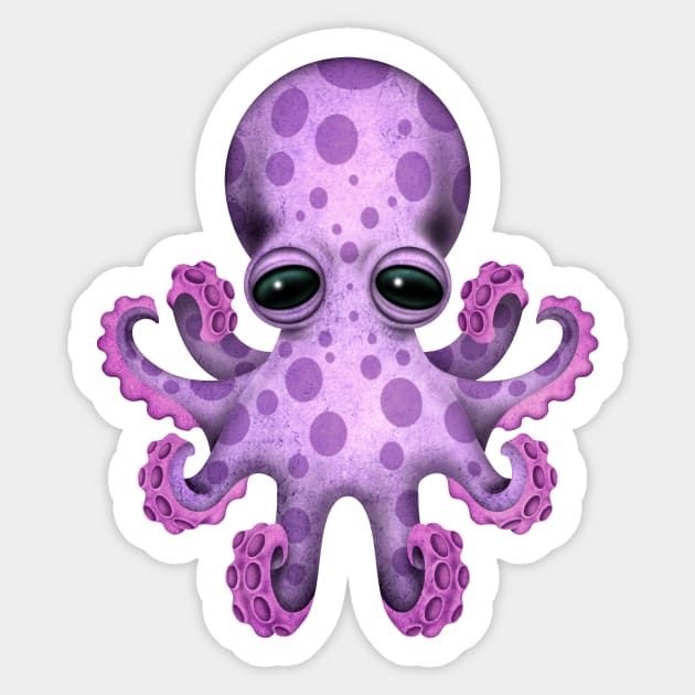 Cute Purple Baby Octopus Sticker by jeffbartels